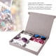 thumbnail image 4 of Caja De Almacenamiento De Gafas De Lino Resistente, 8 Ranuras, Transpirable Y A Prueba De Polvo, Interior Suave, Adecuada Para Corbatas Y Relojes, 4 of 7