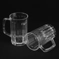 thumbnail image 4 of ZEHUANYU 2pcs 500ML Transparent Beer Mug Cup Plastic Beer Drinking Cup Juice Cup Household Water Cup, 4 of 6