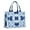 Blue White Tie, variant on Large Capacity Tote Bag,Colorful Tie Dye Symmetric Pattern Handbag Fashion Luxury Tote Bag,15.7"x13"x 5.1" Inches,Laptop Compatible