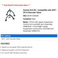 thumbnail image 2 of Control Arm Kit - Compatible with 2007 - 2014 Chevy Tahoe 2008 2009 2010 2011 2012 2013, 2 of 2