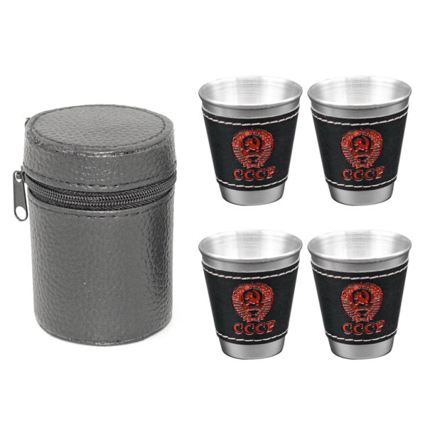 Bsvklp 4 Unids/set 70ml Vasos Whisky Acero Inoxidable Antiescaldado Uso Doméstico