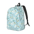 thumbnail image 2 of Daiia Bee Flower Vintage Canvas Backpack for Men and Women ,Hiking Backpack,Travel Laptop Bag for School,Large Capacity Backpack, 2 of 8