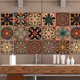 thumbnail image 1 of Gwong Decoración hogareña Pared marroquí estilo geométrico simetría pegatina de azulejo DIY cocina hogar decoración decoración Gwong 94621, 1 of 6