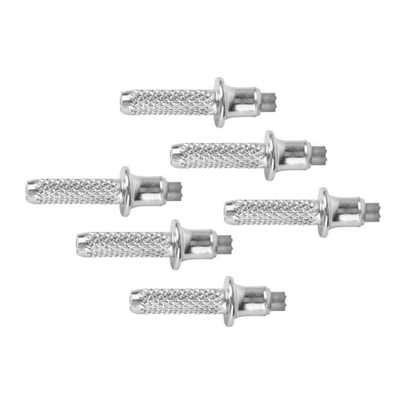 Huhudde 6Pcs Trekking Poles Tip Replacement Walking Cane Tip Metal Stick Feet Walking Poles Nonslip Spikes Easy to Use