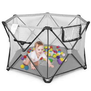BRiverLux™ Foldable Baby Playpen w/ Canopy: Play Yard Tent Indoor