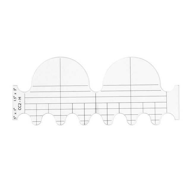 Flmtop Patchwork Ruler DIY Flexible Convenient Quilting Tailor Craft Sewing Patchwork Ruler for Household