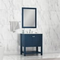 thumbnail image 2 of Alya Bath Wilmington 30" Solid Wood Vanity with Carrera Marble Top in Blue, 2 of 2