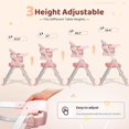 thumbnail image 4 of Ktaxon 6-in-1 Convertible Baby High Chair, Foldable Space Saver Highchair with Kitchen Standing Tower, Booster Seat for Toddlers 6M-5Y, Pink, 4 of 9
