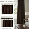thumbnail image 2 of Brown Velvet Light Filtering Curtains(52 X 108）, Thermal Insulated Drapes for Bedroom & Living Room, Heavyweight Soundproof Rod Pocket Curtains, 2 Panels, 2 of 4
