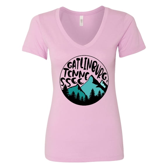 Inktastic Gatlinburg, Tennessee Mountains Women's V-Neck T-Shirt