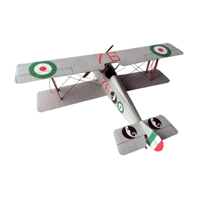 Kits de aviones 1/33 Baoblaze Biplane Fighter DIY ensamblar juguetes 3D modelo de papel