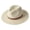White, variant on Straw Panama Hats for Men Women Summer Wide Brim Fedora Beach Sun Hat