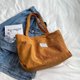 thumbnail image 3 of Bolso De Hombro Para Mujer Bolso De Mano De Pana Bolso De Compras De Gran Capacidad, 1PC-B, 3 of 5