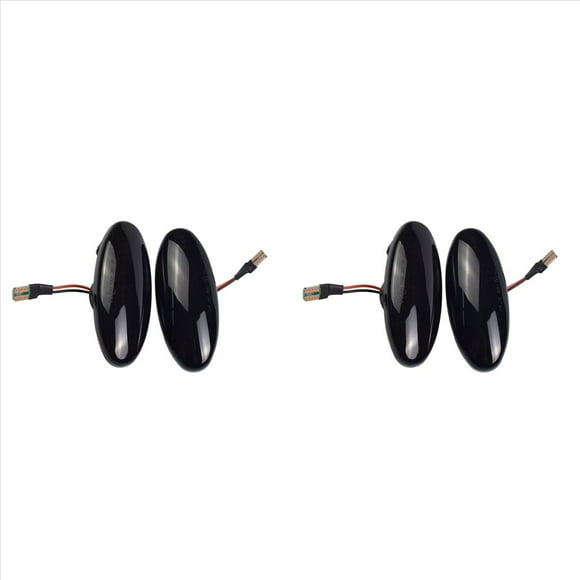 2X for D22 NP300 Datsun Frontier Fiera PickUp Terrano Skystar LED Dynamic Turn Signal Side Marker Lamp,4 x Side Marker Light,Black