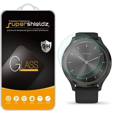 [2-Pack] Supershieldz for Garmin Vivomove 3S Tempered Glass Screen Protector, Anti-Scratch, Anti-Fingerprint, Bubble Free