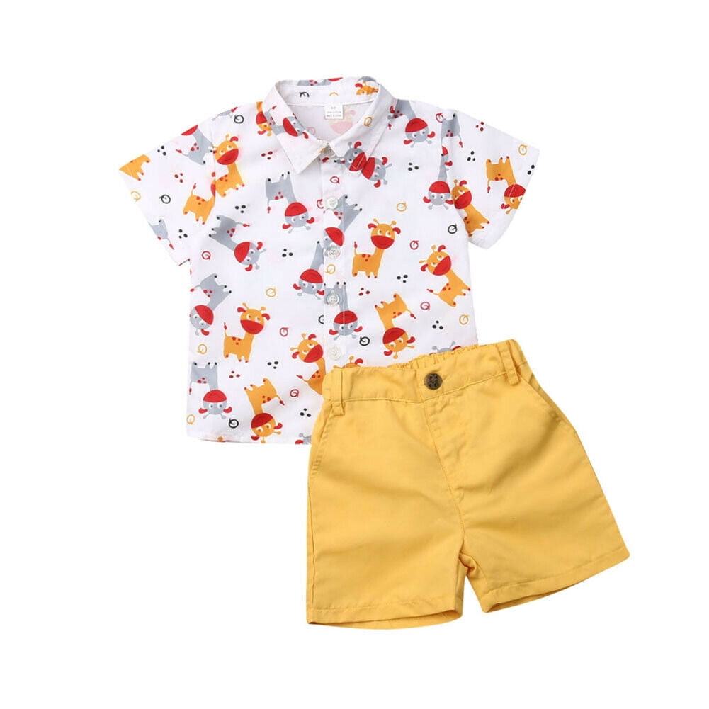 baby boy yellow shorts