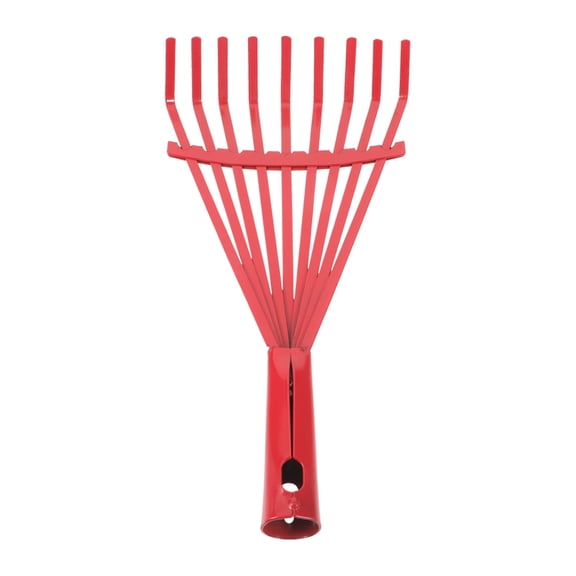 Yauxim Rake Carbon Steel Grass Hand Wire Broom Nine Tooth for Leaf Garden Tool for Garden Maintenance Plant Care
