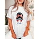 thumbnail image 1 of Camisetas de manga casquillo para mujer, de moda de verano 2025, con estampado lindo, casual, sin mangas, de ajuste holgado, de manga cortaCreative American Flag Graphic Print T-shirt, Casual Round, 1 of 6