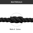 thumbnail image 3 of Tutuviw Thick Rope Shoe Laces, 10mm Wide Round Cotton Chunky Shoelaces Replacement Strings for Sneakers (1 Pairs, Black), 3 of 7