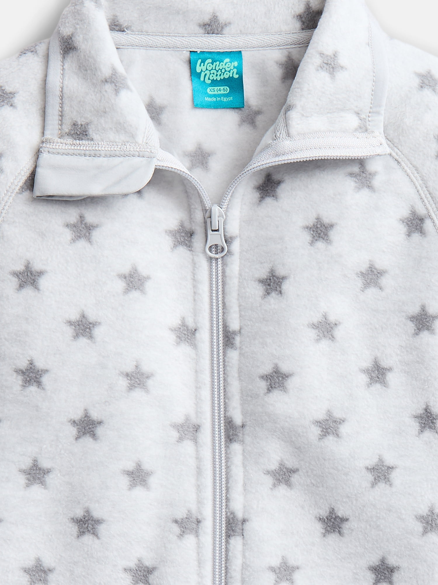 Wonder Nation Girls Microfleece Full Zip Jacket, Sizes 4-18 & Plus