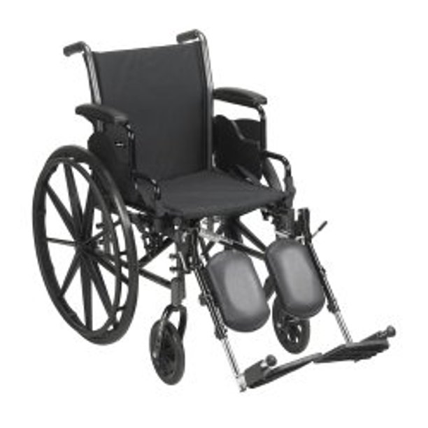 McKesson Lightweight Wheelchair Steel 16"W SwingAway Footrest 146