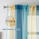 thumbnail image 3 of Cortina Yancorp de Tul Semi Translúcida Para Dormitorio 240 cm Lino Azul Beige, 3 of 7