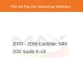 thumbnail image 2 of Max Advanced Brakes - Brake Kit for 2010 2011 2012 2013 2014 2015 2016 Cadillac SRX 2011 Saab 9-4X Front Replacement Cross Drilled Disc Brake Rotors and Ceramic Brake Pads, 2 of 9