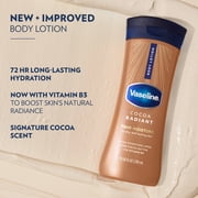 Vaseline Intensive Care Body Lotion for Dry Skin Cocoa Radiant Lotion Made with Ultra-Hydrating Lipids and Pure Cocoa Butter for a Long-Lasting, Radiant Glow, 10 fl oz
