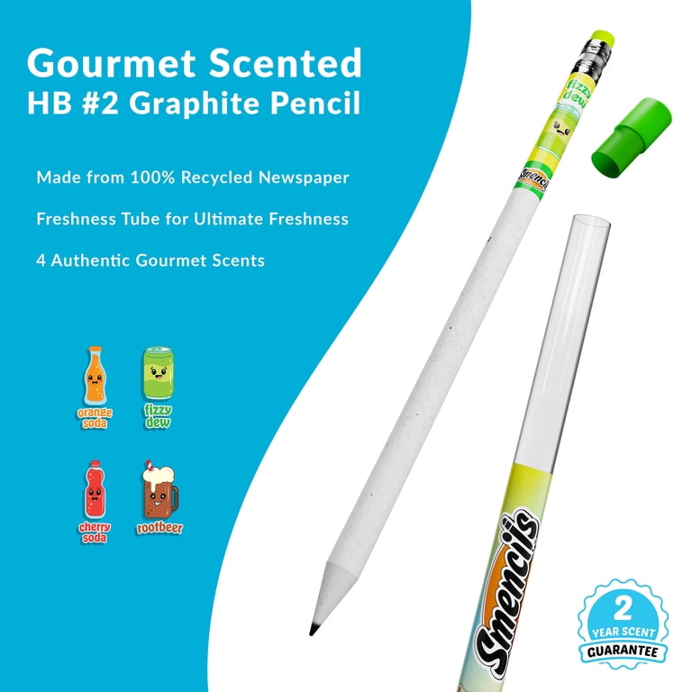Scentco, Scented Pencils, Soda Pop Smencils 4-Pack, 2mm Lead
