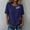 Navy, variant on Womens Short Sleeve Tops Summer Tshirts Round Neck Casual Basic Tee Work 2026 Trendy Outfits with Decorative Buttons