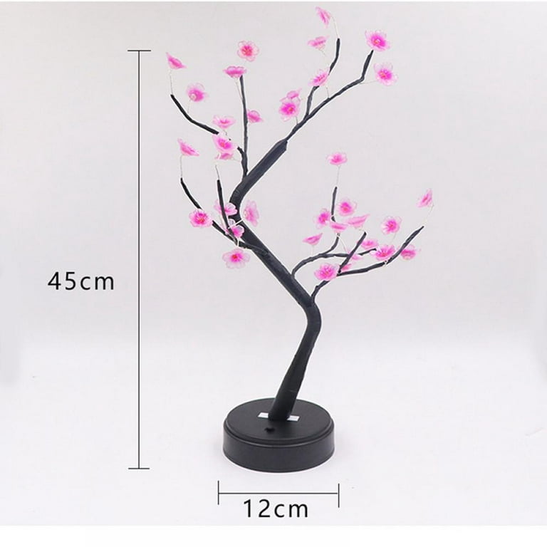  OTAVILEM Bonsai Tree Light, Tree Lamps for Living Room, Cute  Night Light for House Decor, Good for Gifts, Home Decorations, Weddings,  Christmas and More (Pink Cherry Blossom, 36 LED) : Grocery