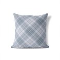 thumbnail image 2 of Chinny Tartan Blue Throw Pillow, 2 of 4