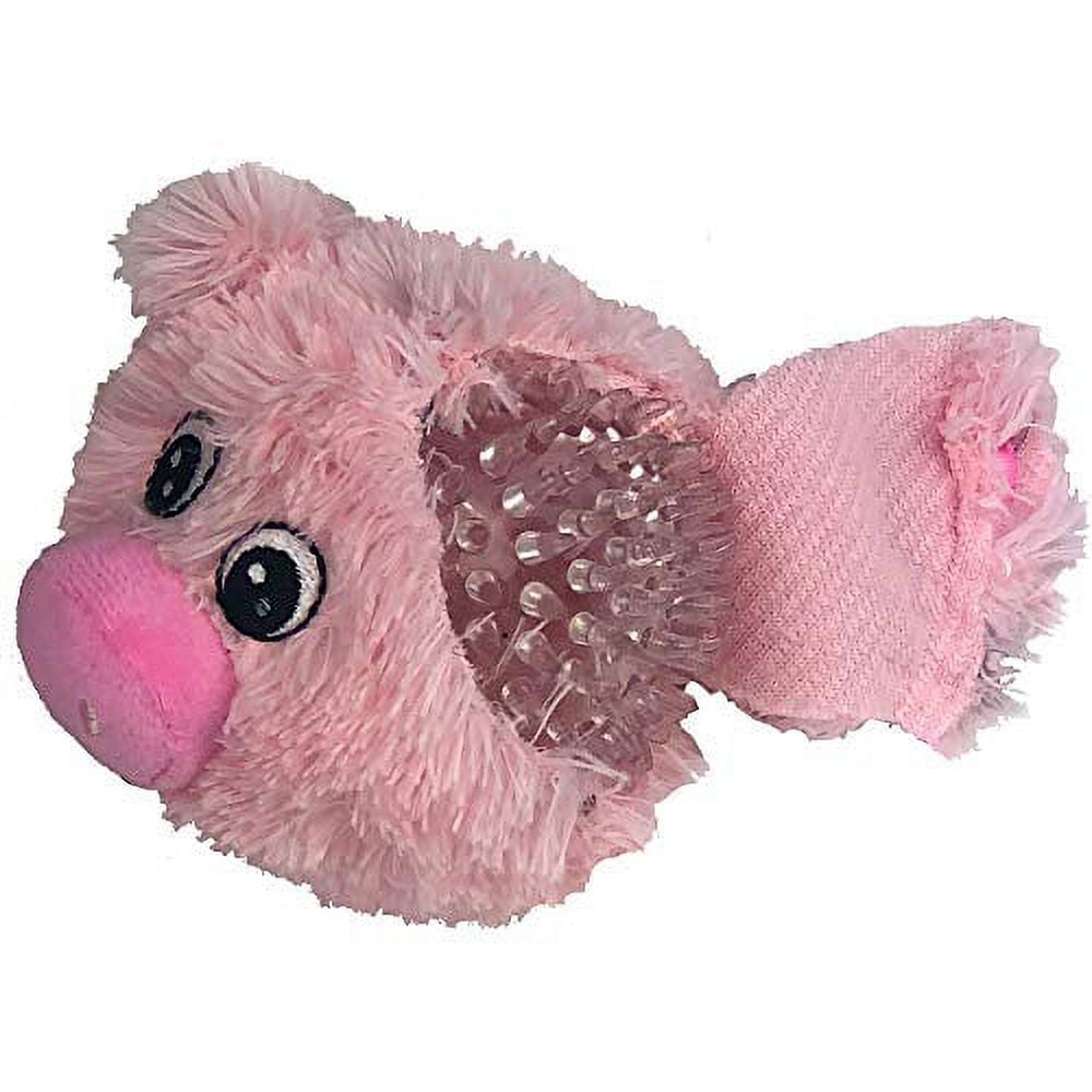 Pet Zone Pink Piggy Hide and Seek Plush Squeaky Dog Toys