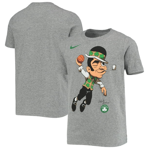 Nike Boston Celtics Nike Youth Essential Mascot T Shirt Heathered Gray Walmart Com Walmart Com