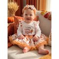 thumbnail image 4 of Miaouyo Toddler Girl Thanksgiving Outfits Long Sleeve Tops + Pumpkin Print Skirt, 4 of 8