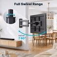 thumbnail image 5 of MountFTV Full Motion  Long Arm TV Wall Mount for 26-65 inch TVs, Holds up to 88 lbs,Corner Articulating TV Mount Bracket with 19.17 inch Extension,Max 400x400mm, 5 of 7