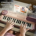 thumbnail image 5 of Funtogether Toys Kids Piano Keyboard, 37-Key Portable Electronic Musical Instrument with Microphone & Music Stand, Educational Toy for Beginners with Record & Play Function, 5 of 6
