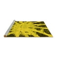 thumbnail image 2 of Ahgly Company Machine Washable Indoor Square Abstract Yellow Modern Area Rugs, 5' Square, 2 of 4