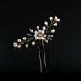 thumbnail image 1 of Accesorios para la cabeza de novia hechos a mano con perlas y diamantes de imitación, flores de seda, horquilla para el pelo para novia, corona de boda blanca, joyería, 1 of 5