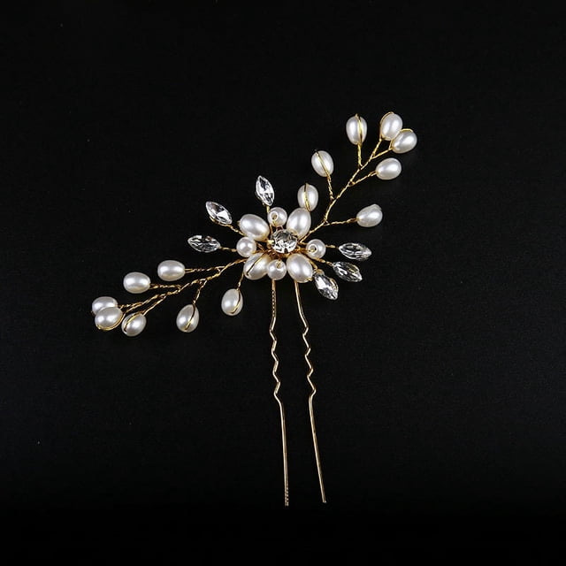 Accesorios para la cabeza de novia hechos a mano con perlas y diamantes de imitación, flores de seda, horquilla para el pelo para novia, corona de boda blanca, joyería