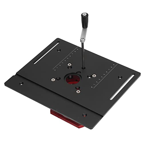 TOPINCN Router Table Lfit, Standard Design Router System Universal Good Stability for Woodworking (Black)