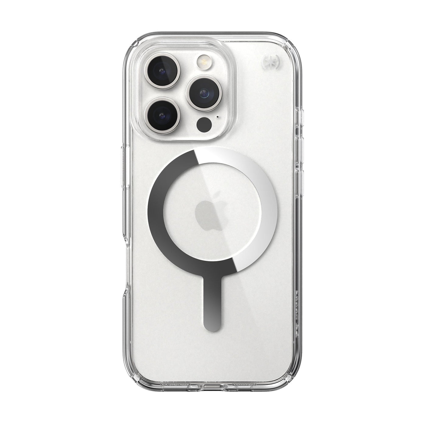 Speck Presidio Perfect-Clear Chrome MagSafe for Apple iPhone 16 Pro Case