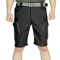 thumbnail image 5 of OSOLU Solid Color Mens Fashionable Casual Outdoor Lightweight Breathable Multi Pocket Zippered Casual Shorts Everyday Comfort Versatile Bottoms, 5 of 5