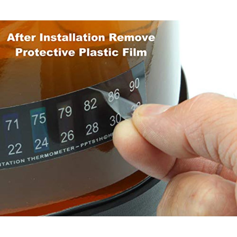 Stick On Thermometer Strip Digital Aquarium Thermometer Sticker For Fish Tank Or Ferment 39 97℉（4 36℃)adhesive Strip Thermometer I.497174091