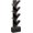 Black, variant on Rolanstar Tree Bookshelf with Drawer, Wooden Bookcase Storage Rack for CDs/Movies/Books, Corner Bookshelves, Utility Organizer Shelves for Living Room, Bedroom
