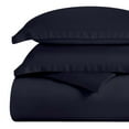 thumbnail image 2 of BNM 300 Thread Count Egyptian Cotton Duvet Cover Set, Twin, Navy Blue, 2 of 11