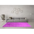thumbnail image 3 of Ahgly Company Indoor Square Oriental Pink Industrial Area Rugs, 4' Square, 3 of 4