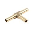 thumbnail image 5 of Hose Barb Brass 3 Way Tee Connector Adaptor 6mm for Fuel Air Water Gas Oil Pipe, 5 of 7