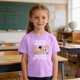 thumbnail image 6 of jobturf Cotton Shirts for Girls Trendy Crew Neck Graphic Tees School Uniform Short Sleeve Tops Lightweight Summer Blouses Size 3-10 Years, 6 of 9