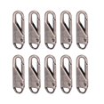 thumbnail image 4 of 10 Pack Zipper Pull Replacement Metal Zipper Repair Tab Broken Fastener Zipper Sliders for Luggage Cloths Jacket, 4 of 8